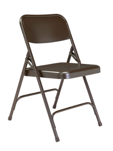NPS® 200 Series Premium All-Steel Double Hinge Folding Chair - 4 Pack