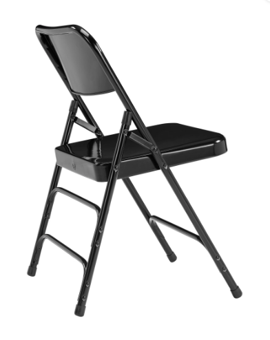 NPS® 300 Series Deluxe All-Steel Triple Brace Double Hinge Folding Chair - 4 Pack