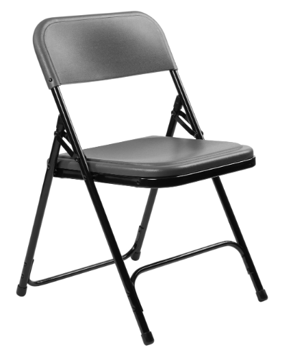 NPS® 800 Series Premium Lightweight Plastic Folding Chair - 4 Pack