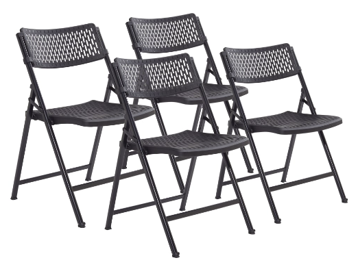 NPS® Airflex Series Premium Polypropylene Folding Chair - 4 Pack